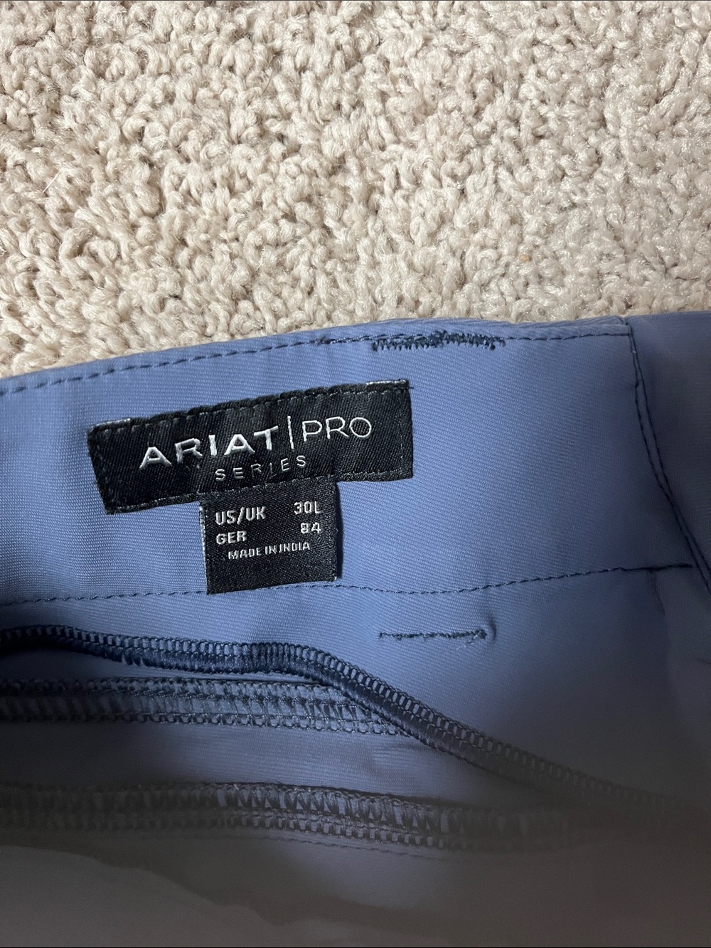 Ariat ladies Slate Blue Performance Riding Breeches - Picture 2 of 4